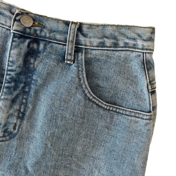 VINTAGE GUESS JEANS GEORGES MARCIANO DENIM JEAN SKIRT SIZE 31 USA - Picture 3 of 9